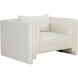 Kira Heather Ivory Tweed Armchair